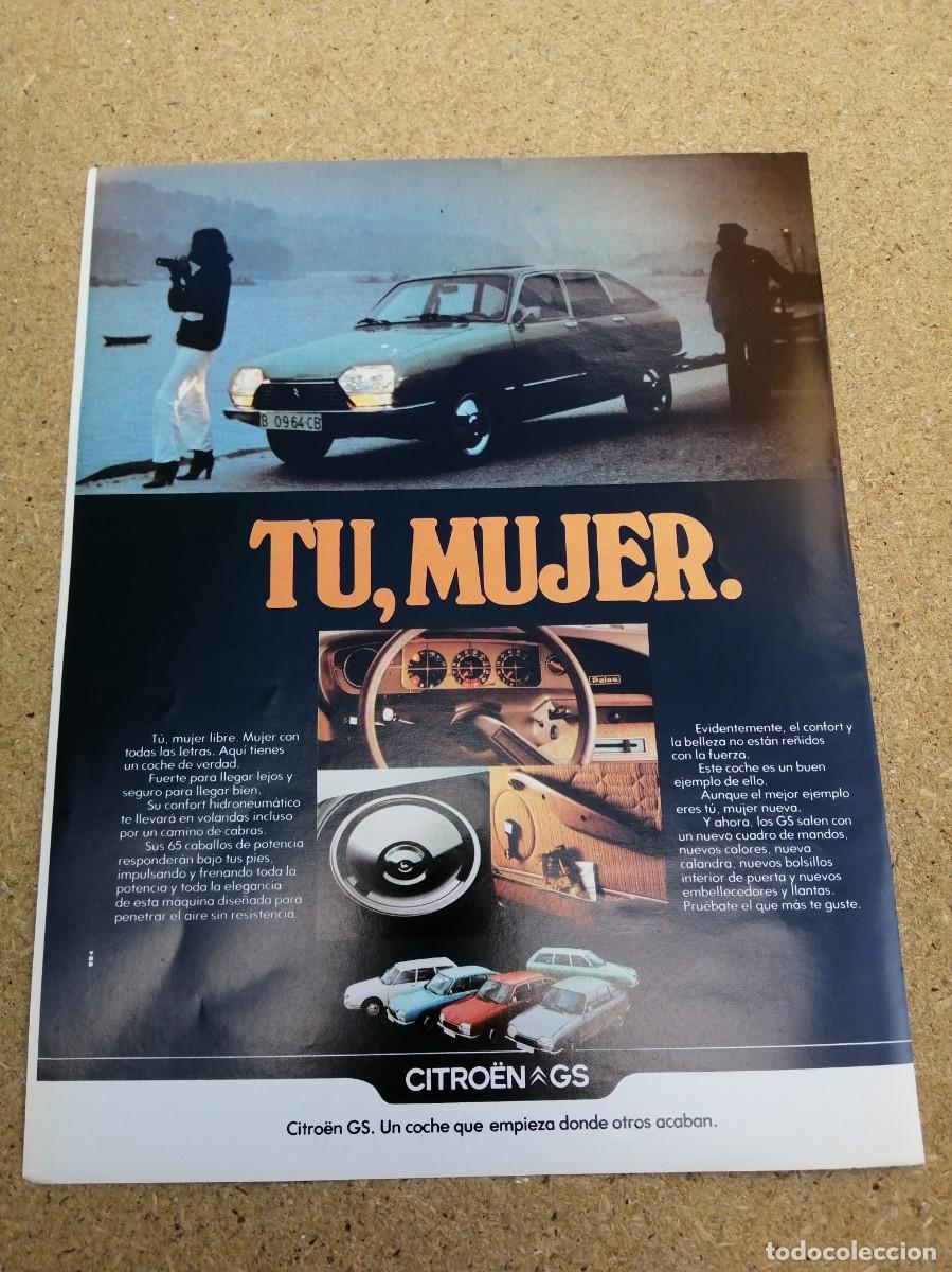 Otros art&iacute;culos de coleccionismo en papel: ANUNCIO. CITROEN GS.