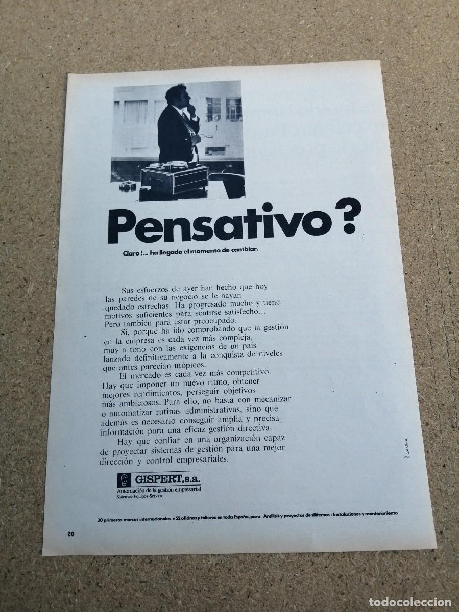 Otros art&iacute;culos de coleccionismo en papel: ANUNCIO. GISPERT S. A. AUTOMACION DE LA GESTION EMPRESARIAL