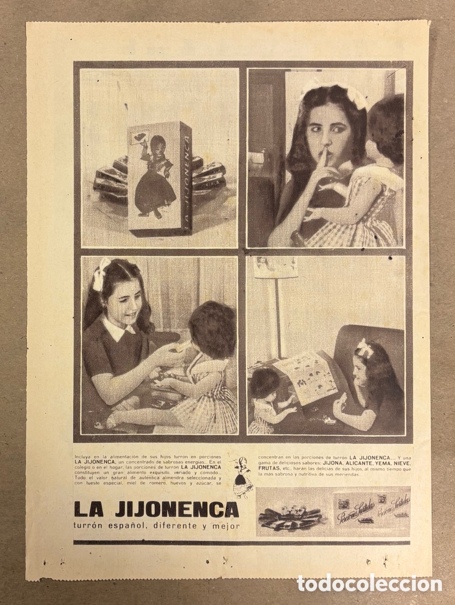 Otros art&iacute;culos de coleccionismo en papel: TURR&Oacute;N LA JIJONENCA. ANUNCIO PUBLICITARIO PERI&Oacute;DICO ABC DE 1960.
