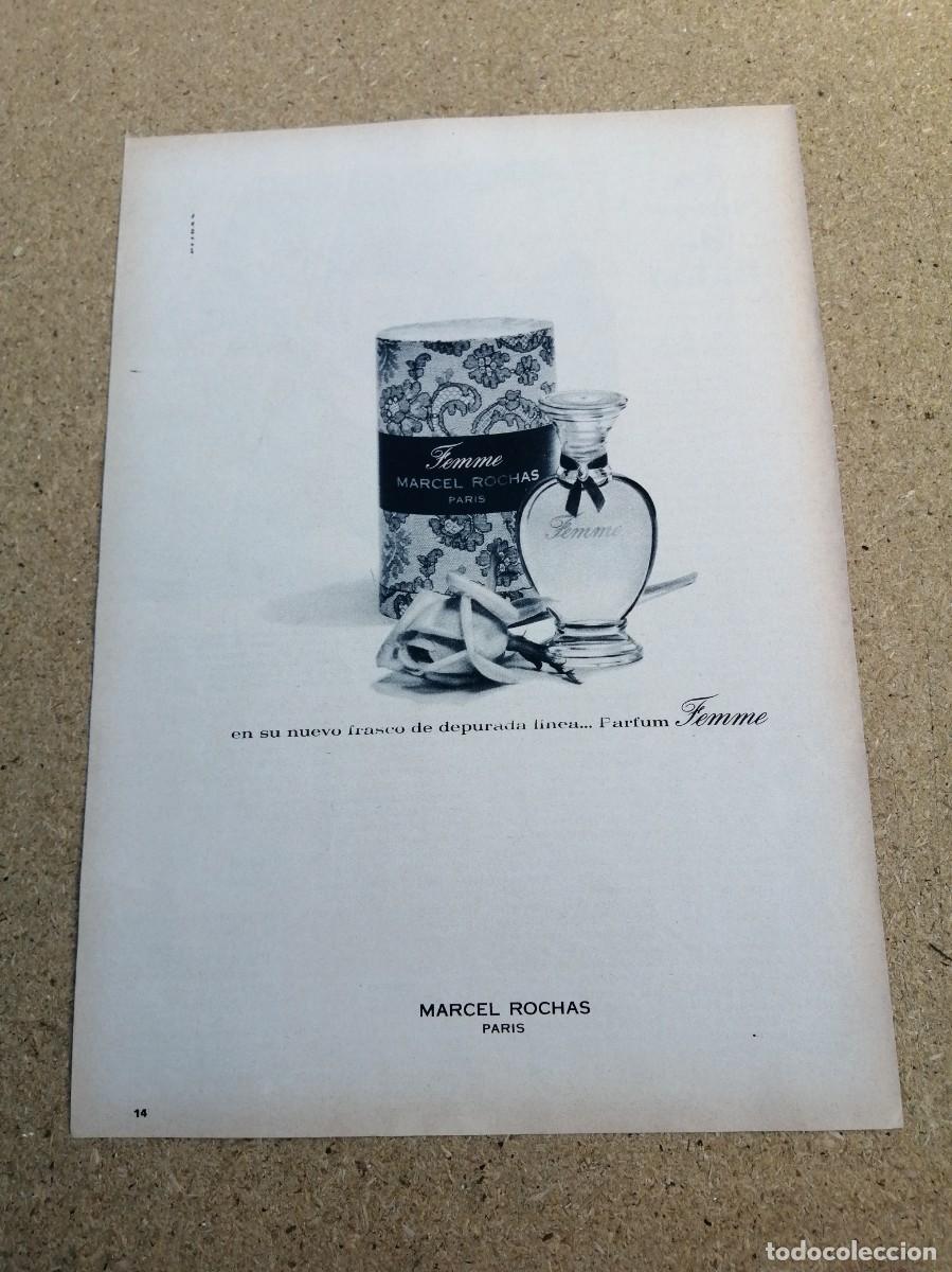Otros art&iacute;culos de coleccionismo en papel: ANUNCIO. PARFUM FEMME, DE MARCEL ROCHAS