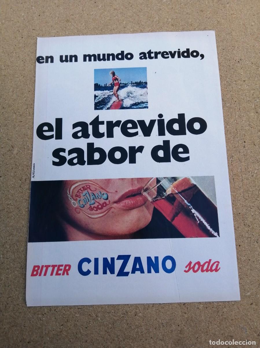 Otros art&iacute;culos de coleccionismo en papel: ANUNCIO. CINZANO BITTER SODA