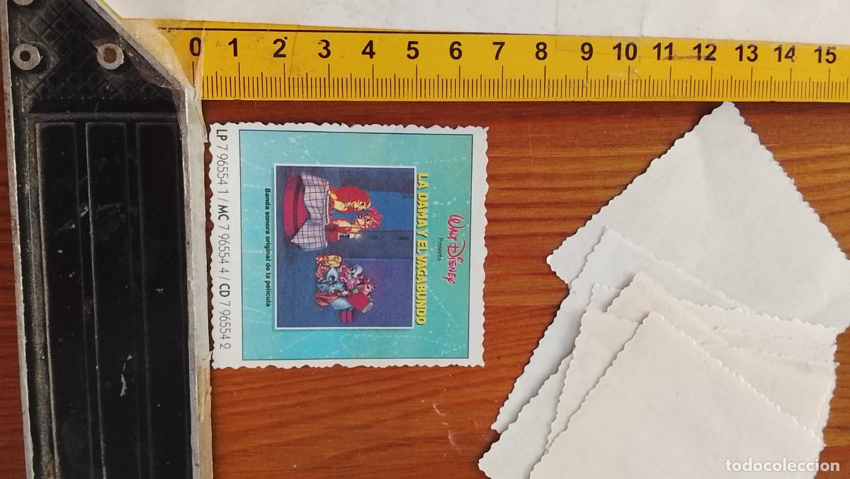 Otros art&iacute;culos de coleccionismo en papel: CROMO VALE PUBLICITARIO TROQUELADO WALT DISNEY - LA DAMA Y EL VAGABUNDO