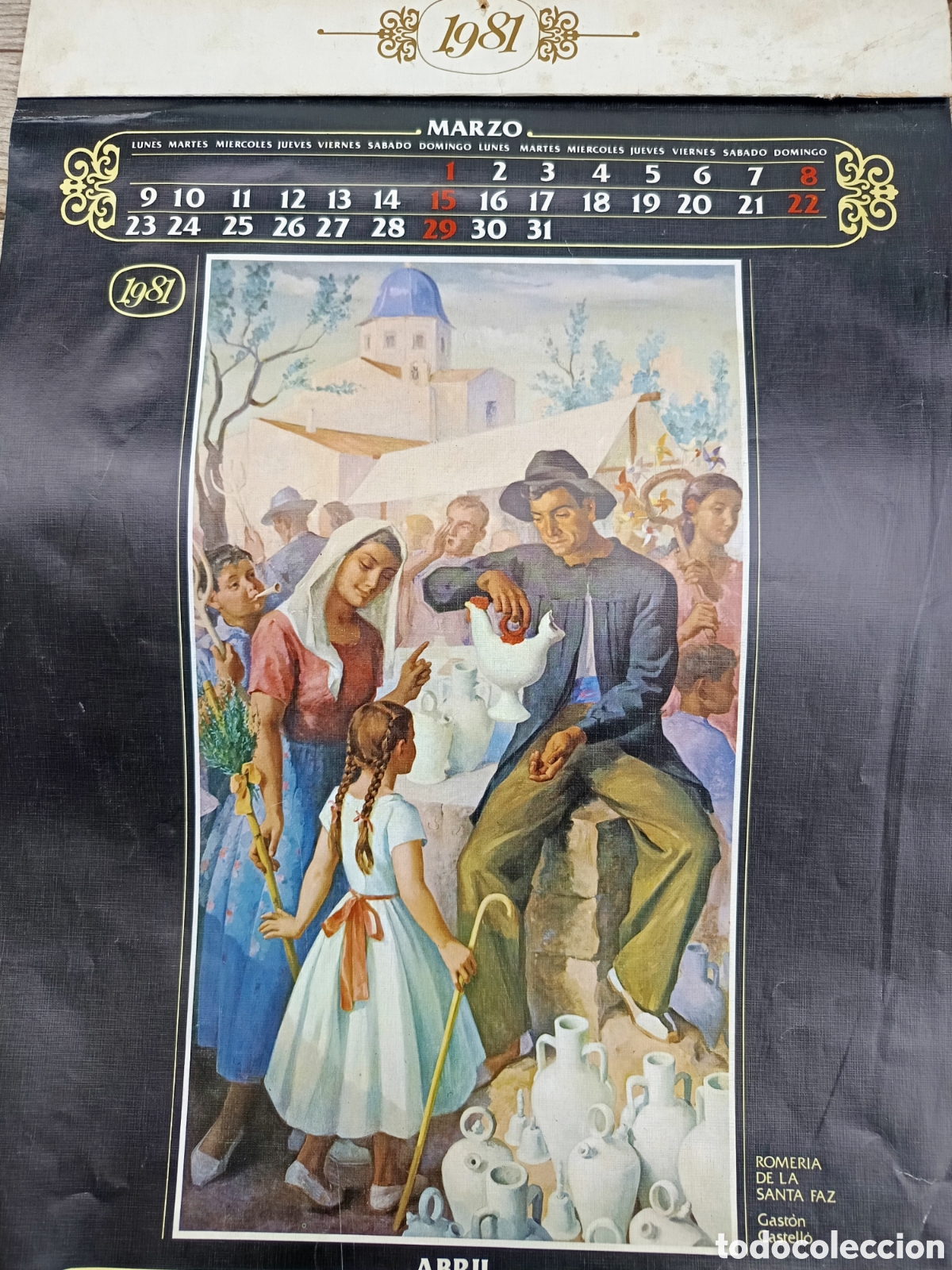 Otros art&iacute;culos de coleccionismo en papel: Calendario pared 1981