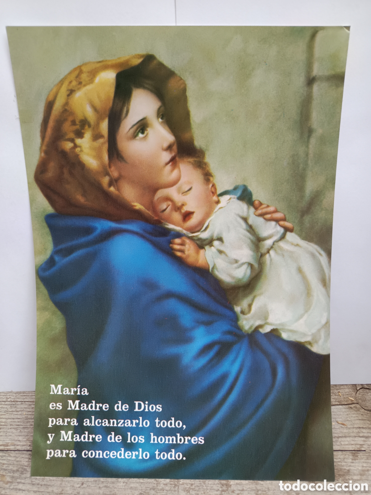 Otros art&iacute;culos de coleccionismo en papel: Lamina Virgen Mar&iacute;a con ni&ntilde;o Jesus