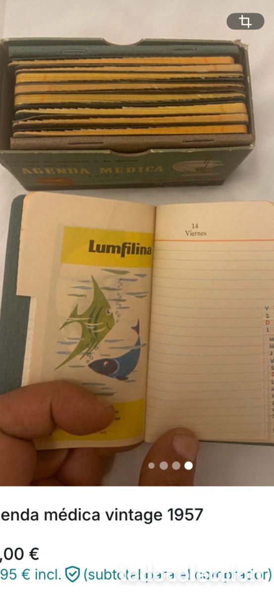 Otros art&iacute;culos de coleccionismo en papel: Agenda m&eacute;dica vintage 1957
