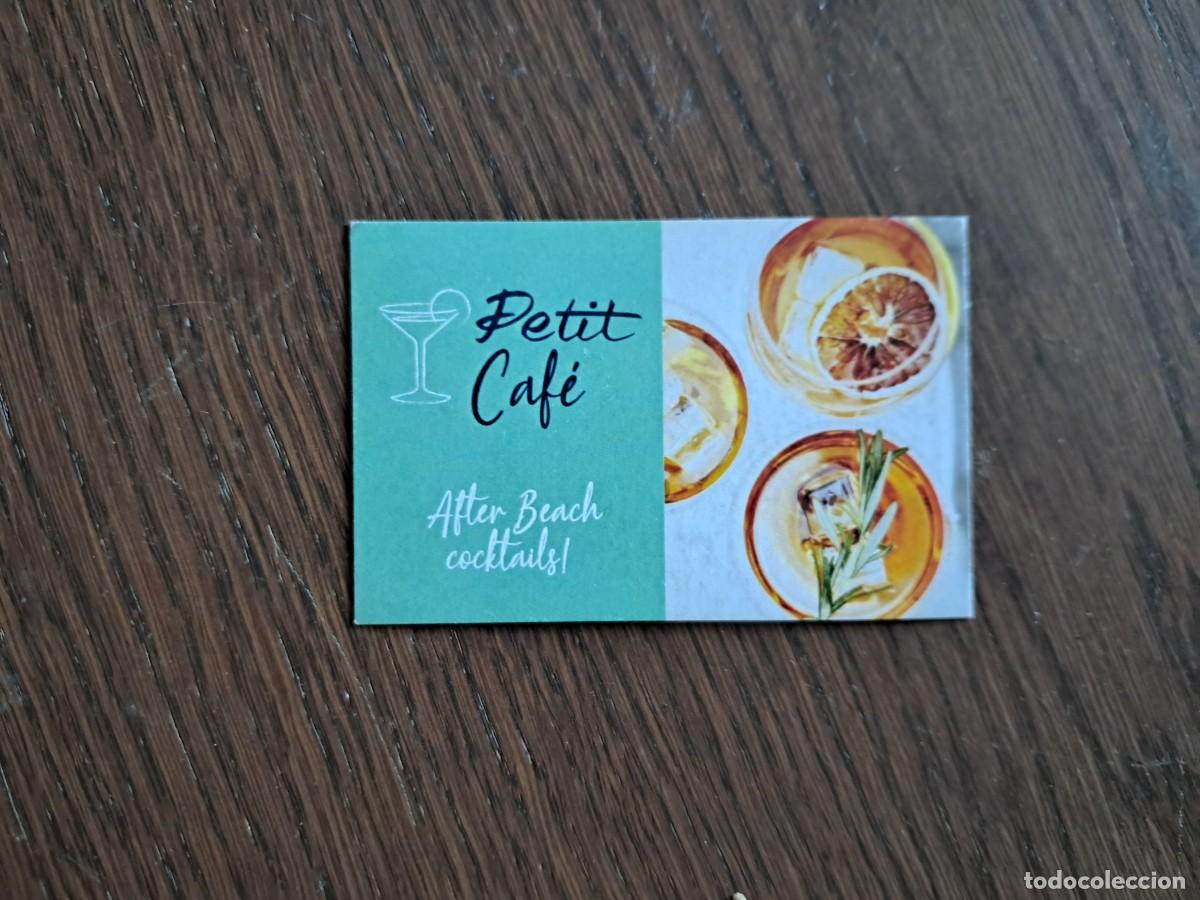 Otros art&iacute;culos de coleccionismo en papel: tarjeta de visita de publicidad, restaurante petit cafe Cala D'Or. Cala D'Or, Mallorca.