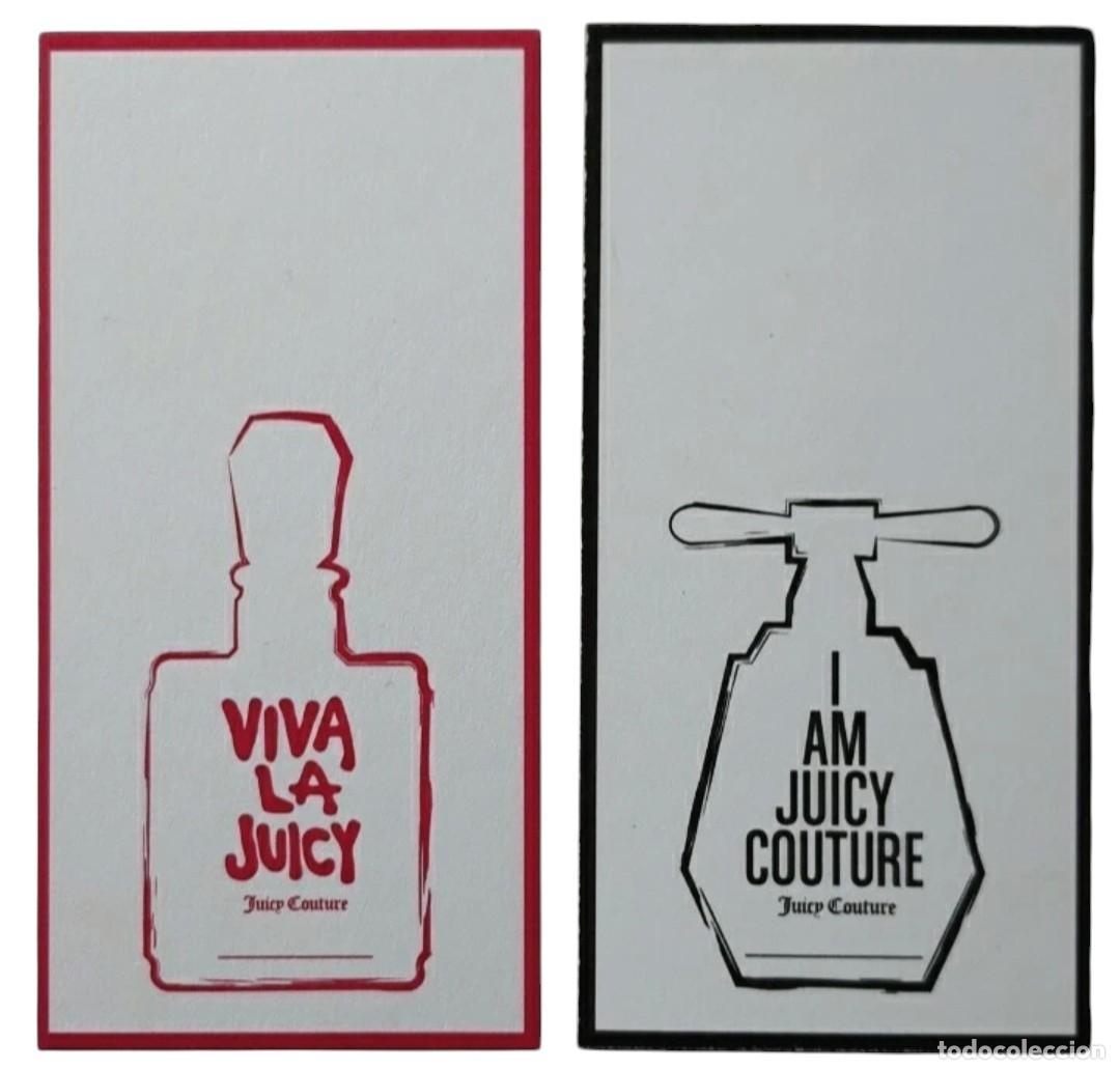 Otros art&iacute;culos de coleccionismo en papel: CARTAS - 2 TARJETAS PERFUME VIVA LA JUICY. TOTALMENTE NUEVA.