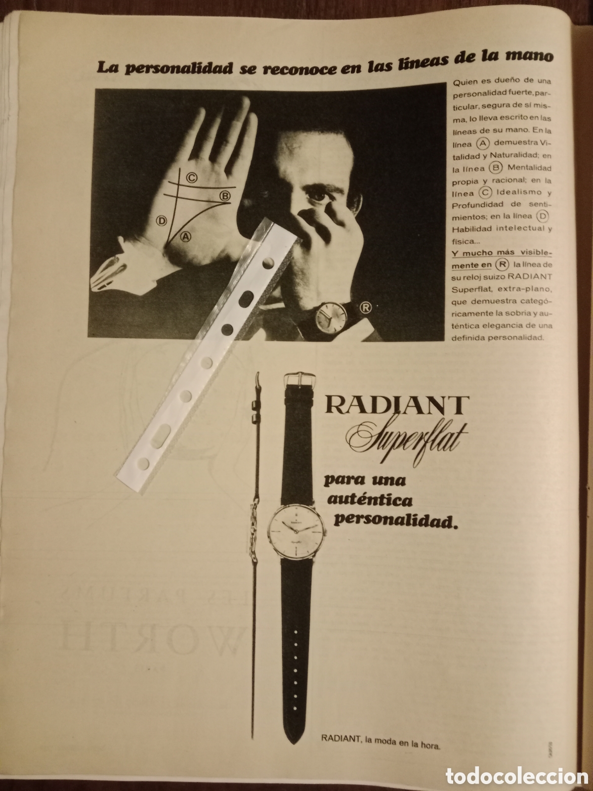 Otros art&iacute;culos de coleccionismo en papel: Publicidad reloj radiant de 1967