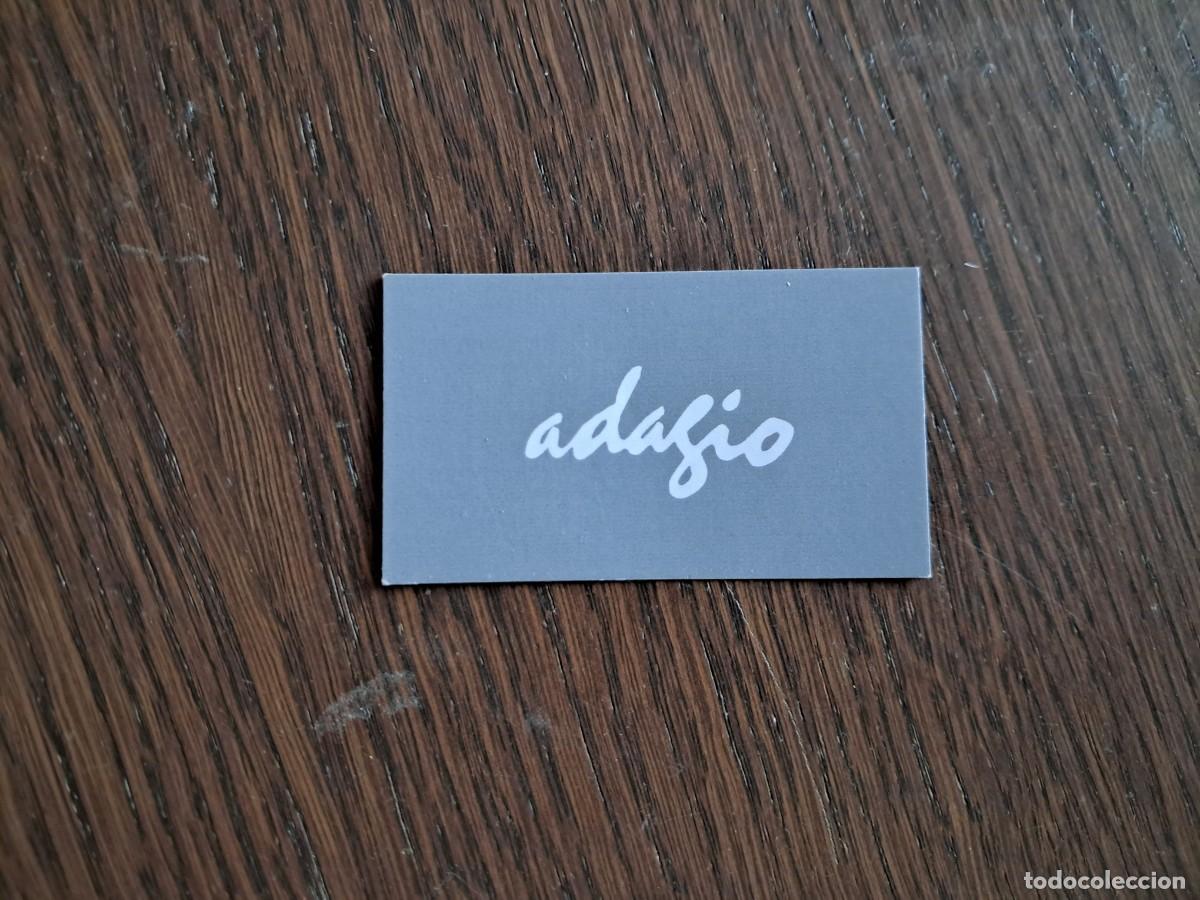 Otros art&iacute;culos de coleccionismo en papel: tarjeta de visita de publicidad, adagio, Palma de Mallorca.