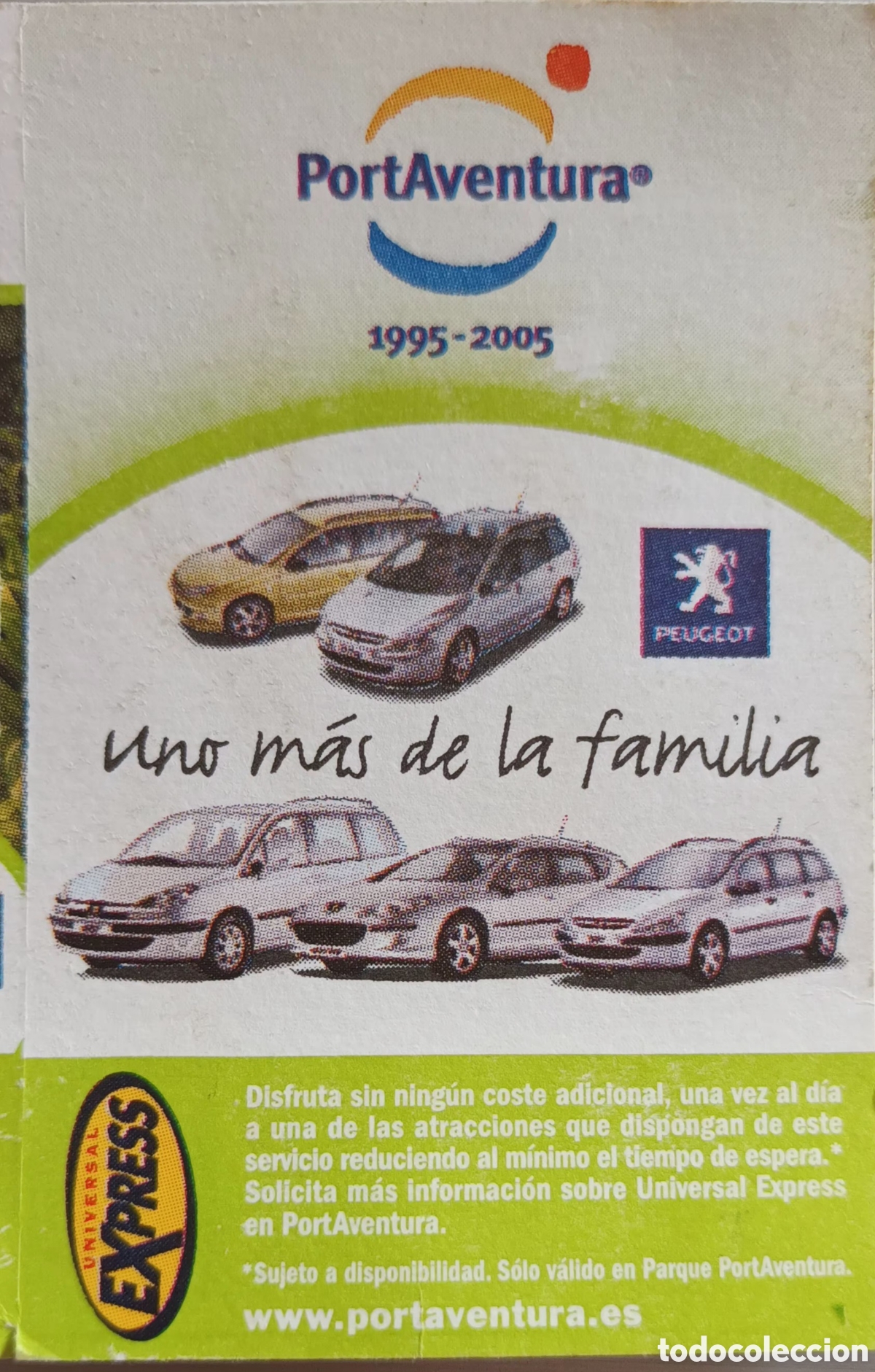Otros art&iacute;culos de coleccionismo en papel: ENTRADA DE PORT AVENTURA