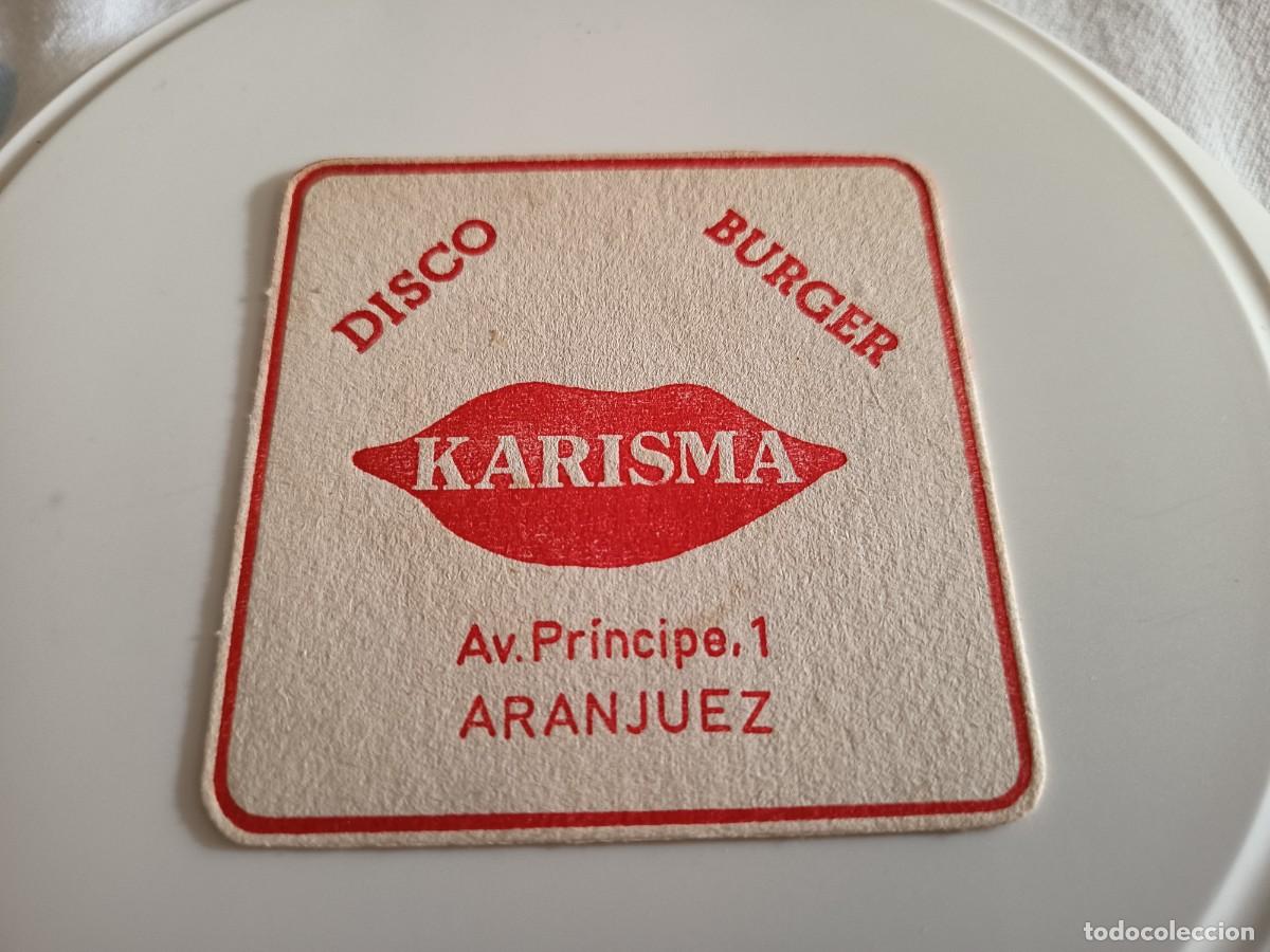 Otros art&iacute;culos de coleccionismo en papel: POSAVASOS DISCO BURGER KARISMA-ARANJUEZ-MADRID