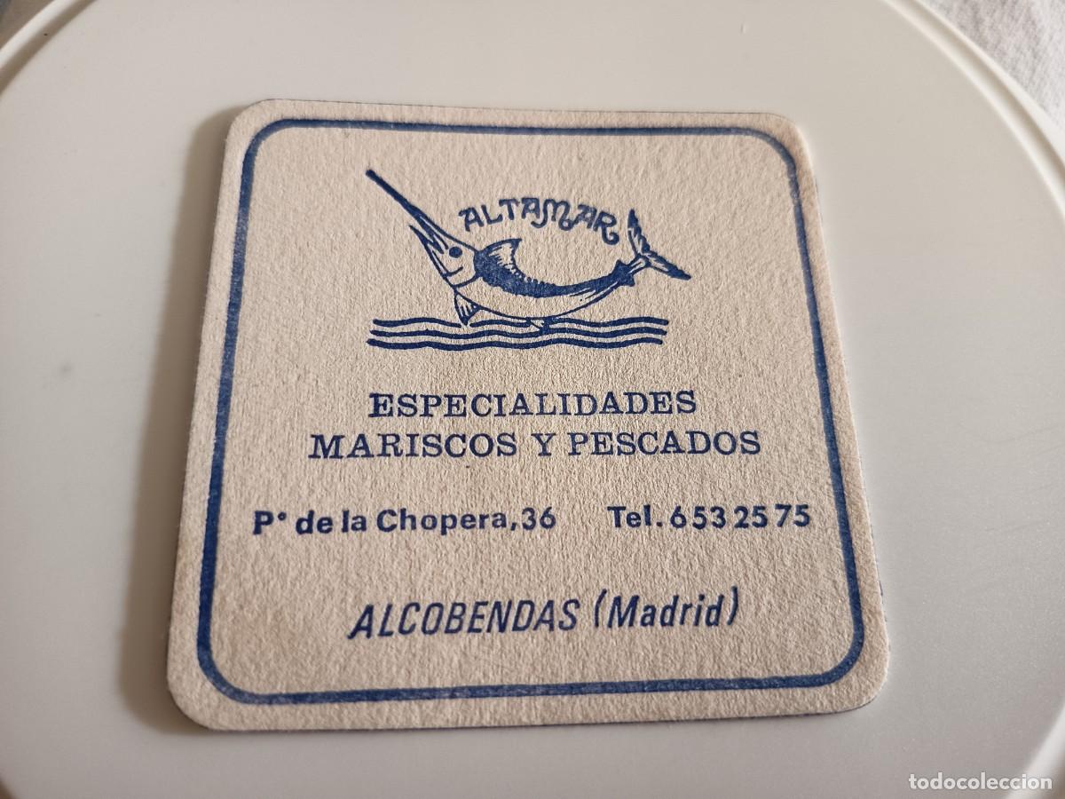 Otros art&iacute;culos de coleccionismo en papel: POSAVASOS RESTAURANTE ALTAMAR-ALCOBENDAS-MADRID