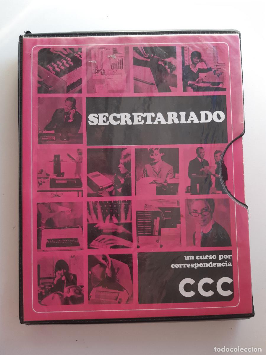 Altri oggetti di carta: SECRETARIADO CURSO COMPLETO POR CORRESPONDENCIA CCC 12 FASCICULOS ESTUCHE ORIGINAL DE PLASTICO 1969