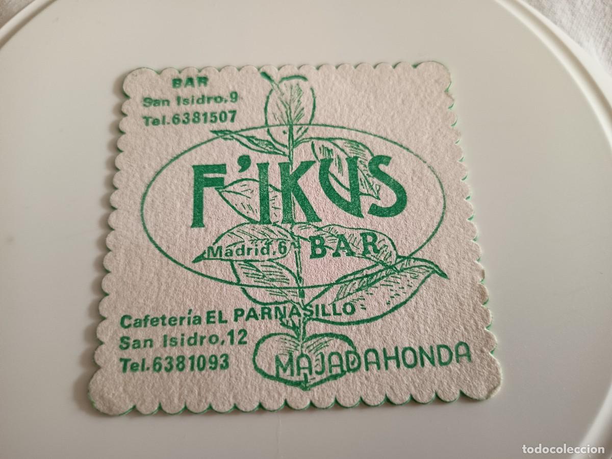 Collectionnisme Papier divers: POSAVASOS BAR FIKUS-MAJADAHONDA-MADRID