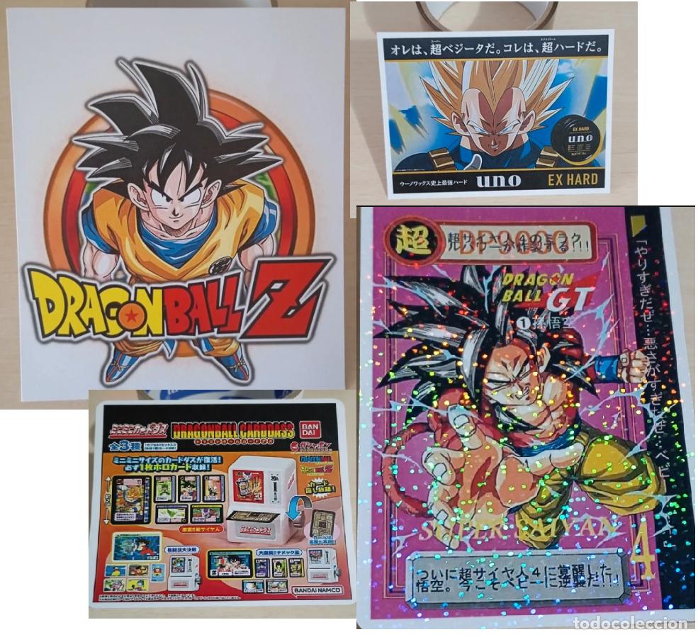 Otros art&iacute;culos de coleccionismo en papel: Lote de 4 flyers Dragon Ball Z GT Goku Vegeta publicidad