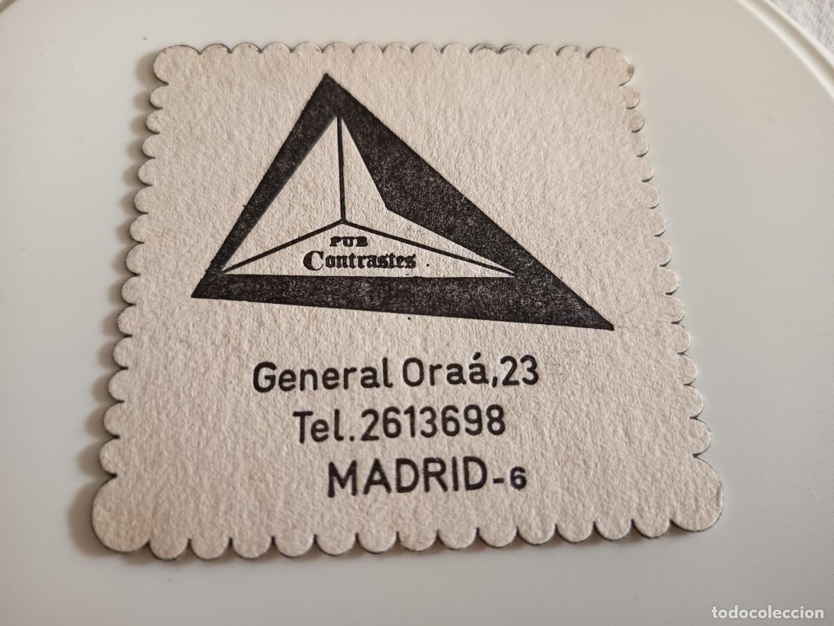 Otros art&iacute;culos de coleccionismo en papel: POSAVASOS PUB CONTRASTES-MADRID