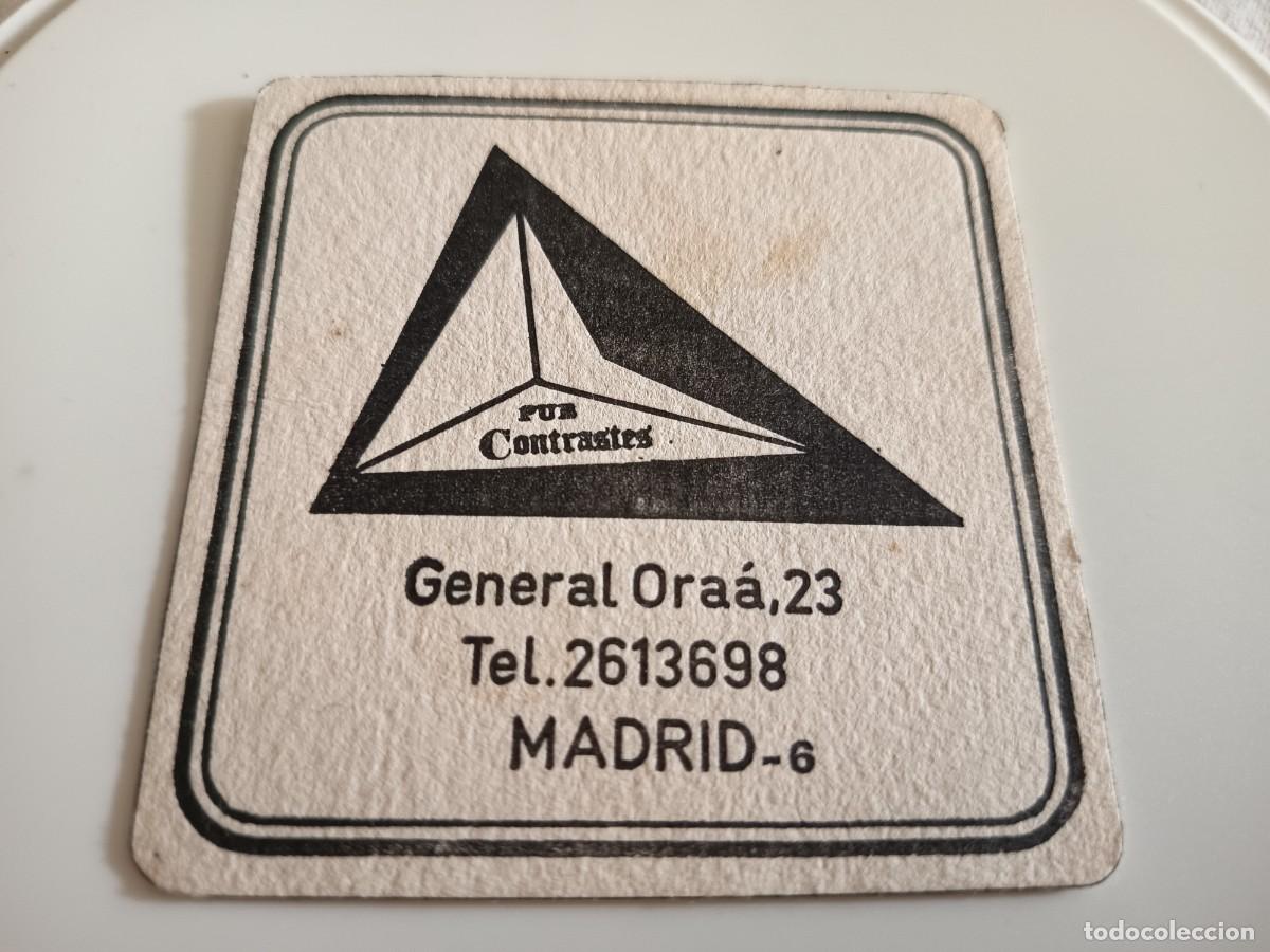 Otros art&iacute;culos de coleccionismo en papel: POSAVASOS PUB CONTRASTES-MADRID