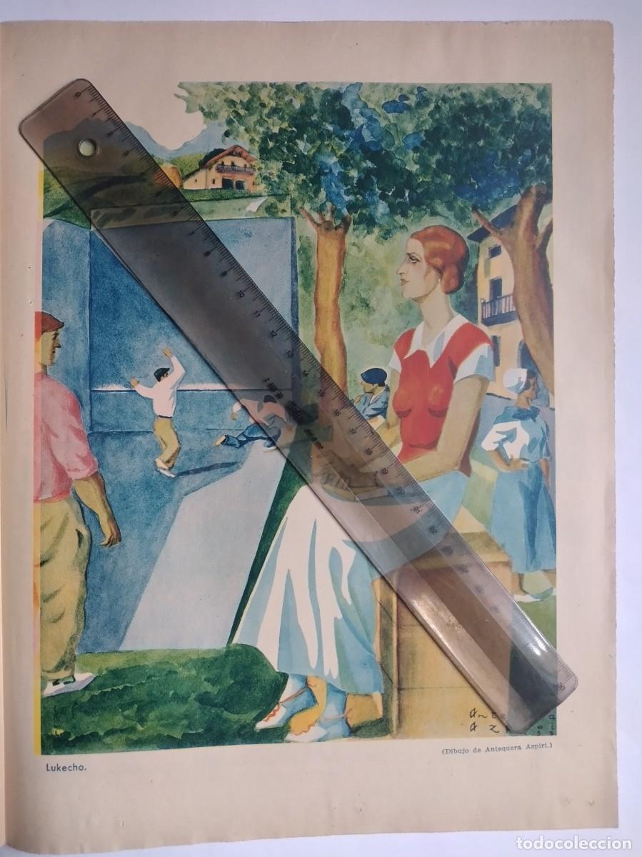 Otros art&iacute;culos de coleccionismo en papel: PEDRO ANTEQUERA AZPIRI LUKECHO DIBUJO HOJA DE PRENSA A&Ntilde;O 1936