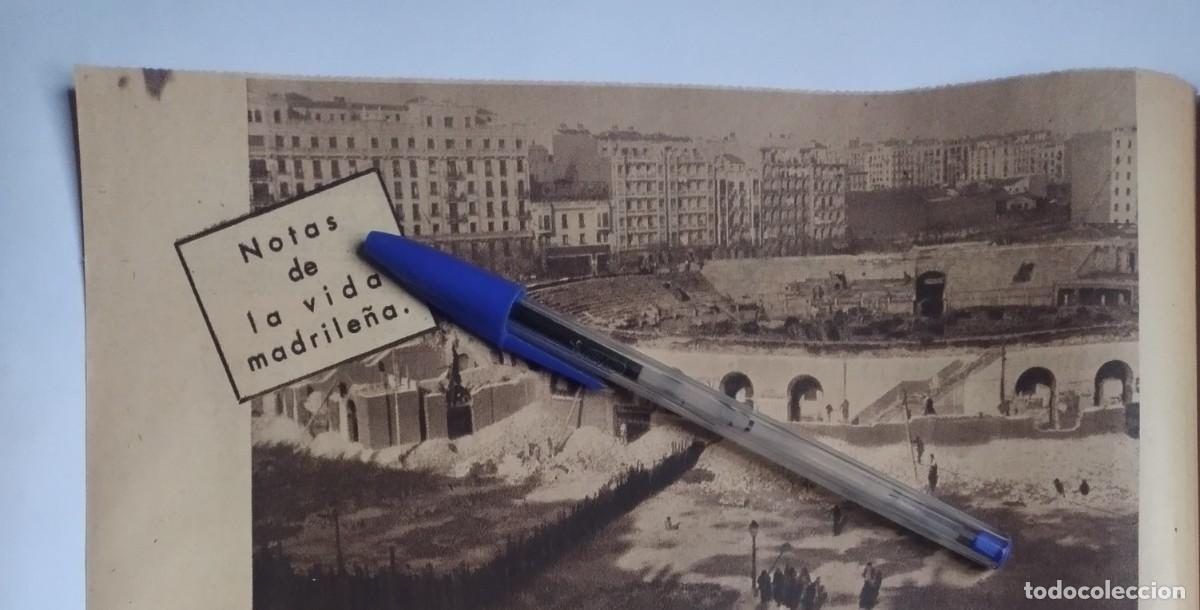 Otros art&iacute;culos de coleccionismo en papel: MADRID DEMOLICI&Oacute;N ANTIGUA PLAZA DE TOROS CALLE DE GOYA LA FUENTE DEL BERRO RECORTE PRENSA A&Ntilde;O 1936