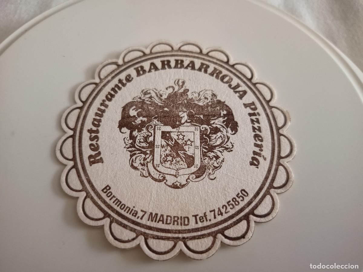 Otros art&iacute;culos de coleccionismo en papel: POSAVASOS RESTAURANTE BARBARROJA-MADRID