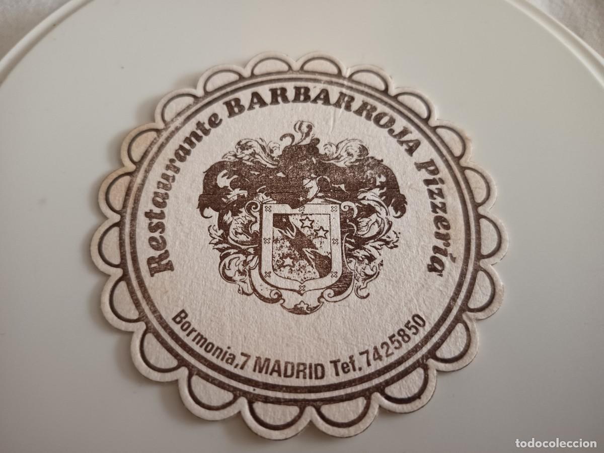 Otros art&iacute;culos de coleccionismo en papel: POSAVASOS RESTAURANTE BARBARROJA-MADRID