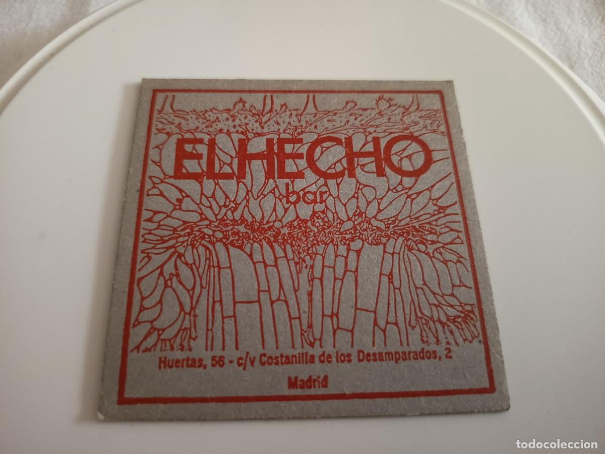 Otros art&iacute;culos de coleccionismo en papel: POSAVASOS BAR EL HECHO-MADRID