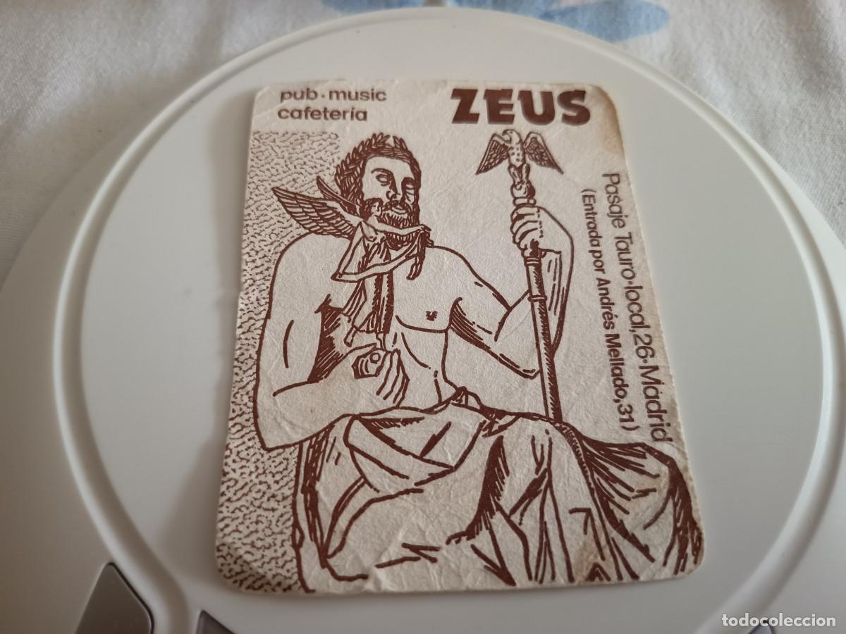 Otros art&iacute;culos de coleccionismo en papel: POSAVASOS PUB ZEUS-MADRID