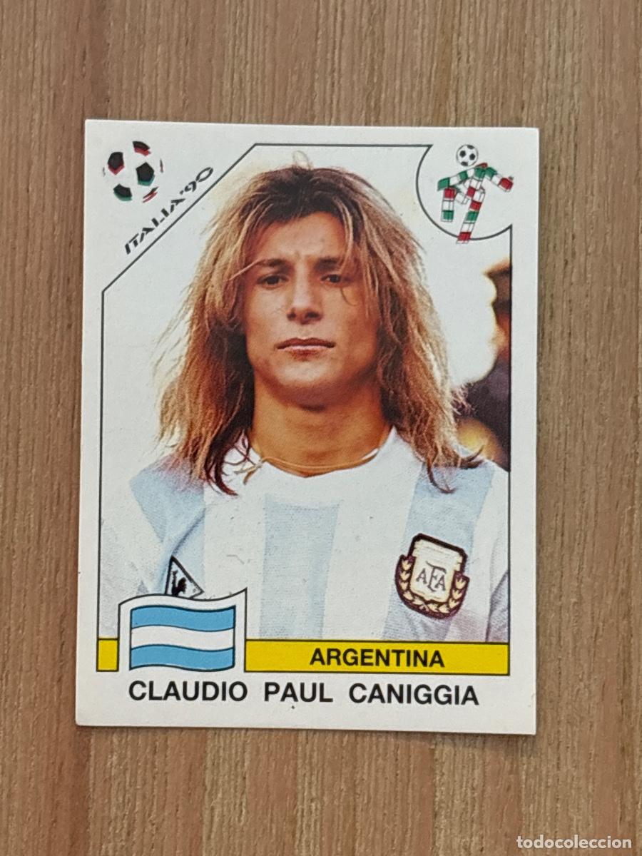 Otros art&iacute;culos de coleccionismo en papel: 37. CROMO CLAUDIO PAUL CANIGGIA ARGENTINA N 129 MUNDIAL ITALIA 90 1990 PANINI NUNCA PEGADO SIN PEGAR