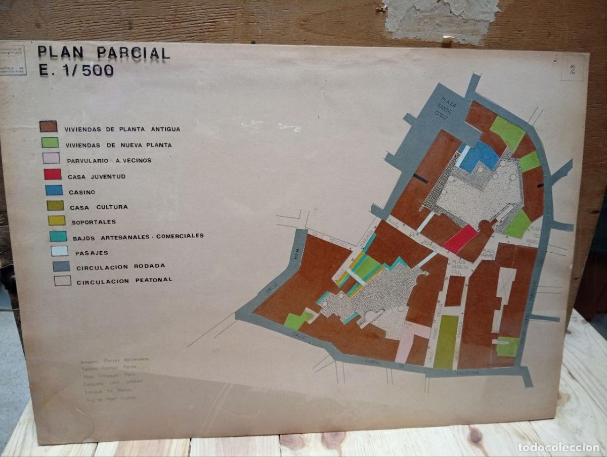Otros art&iacute;culos de coleccionismo en papel: Plano proyecto arquitectura -- Barrio del Carmen de Valencia