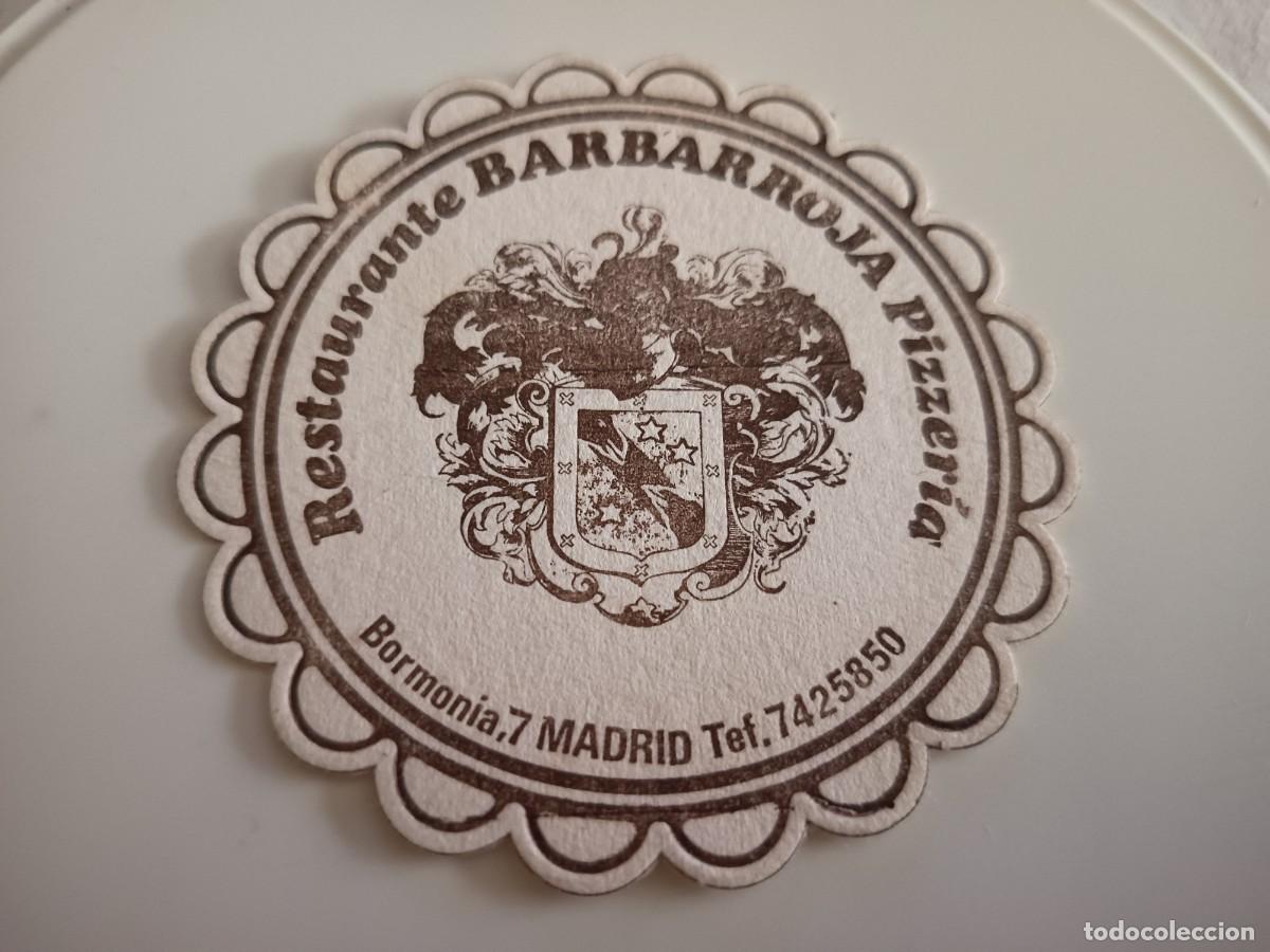 Otros art&iacute;culos de coleccionismo en papel: POSAVASOS RESTAURANTE BARBARROJA -MADRID