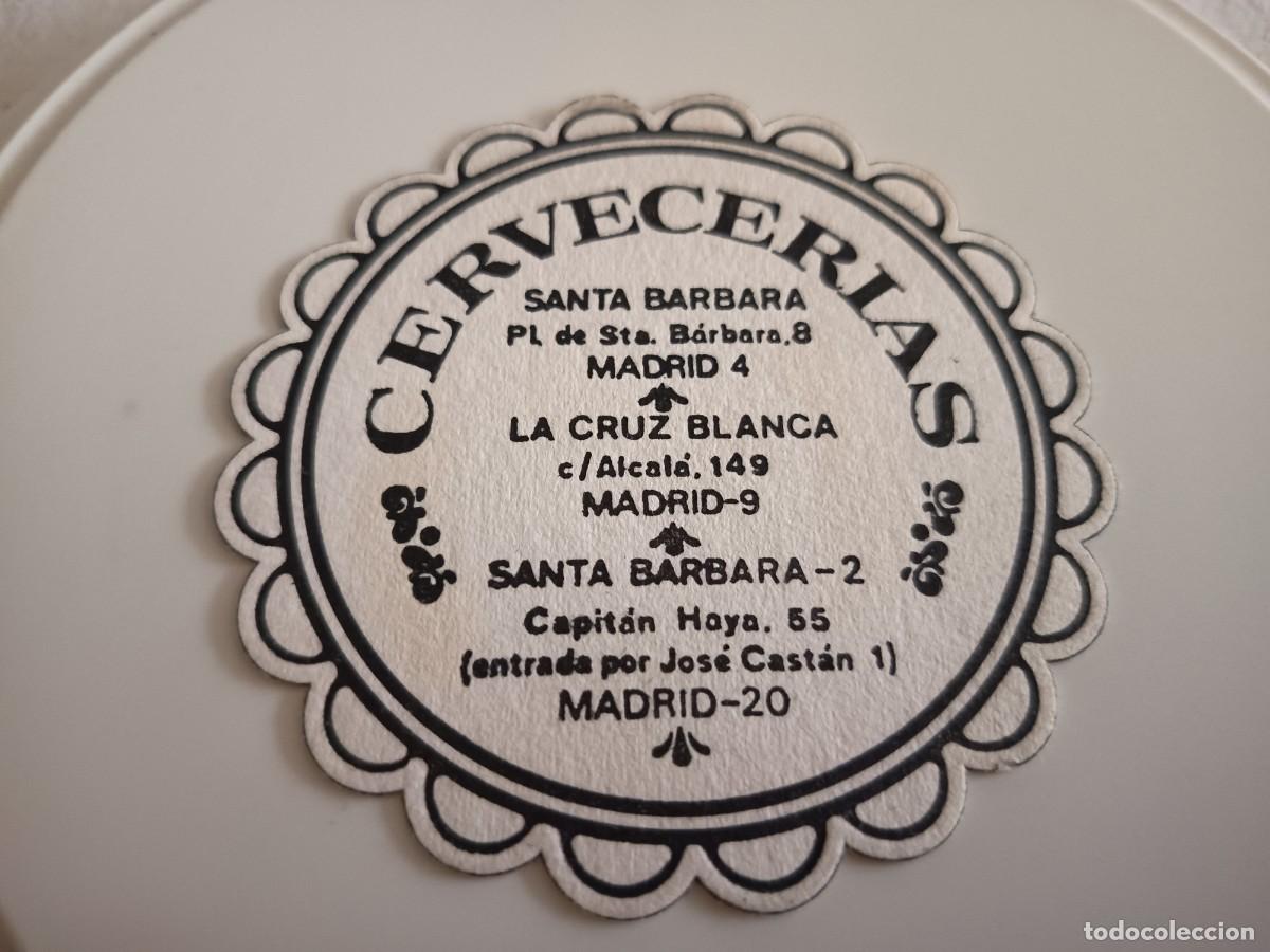 Otros art&iacute;culos de coleccionismo en papel: POSAVASOS CERVECERIAS SANTA BARBARA-LA CRUZ BLANCA-MADRID