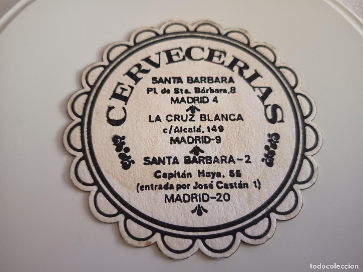Otros art&iacute;culos de coleccionismo en papel: POSAVASOS CERVECERIAS SANTA BARBARA-LA CRUZ BLANCA-MADRID