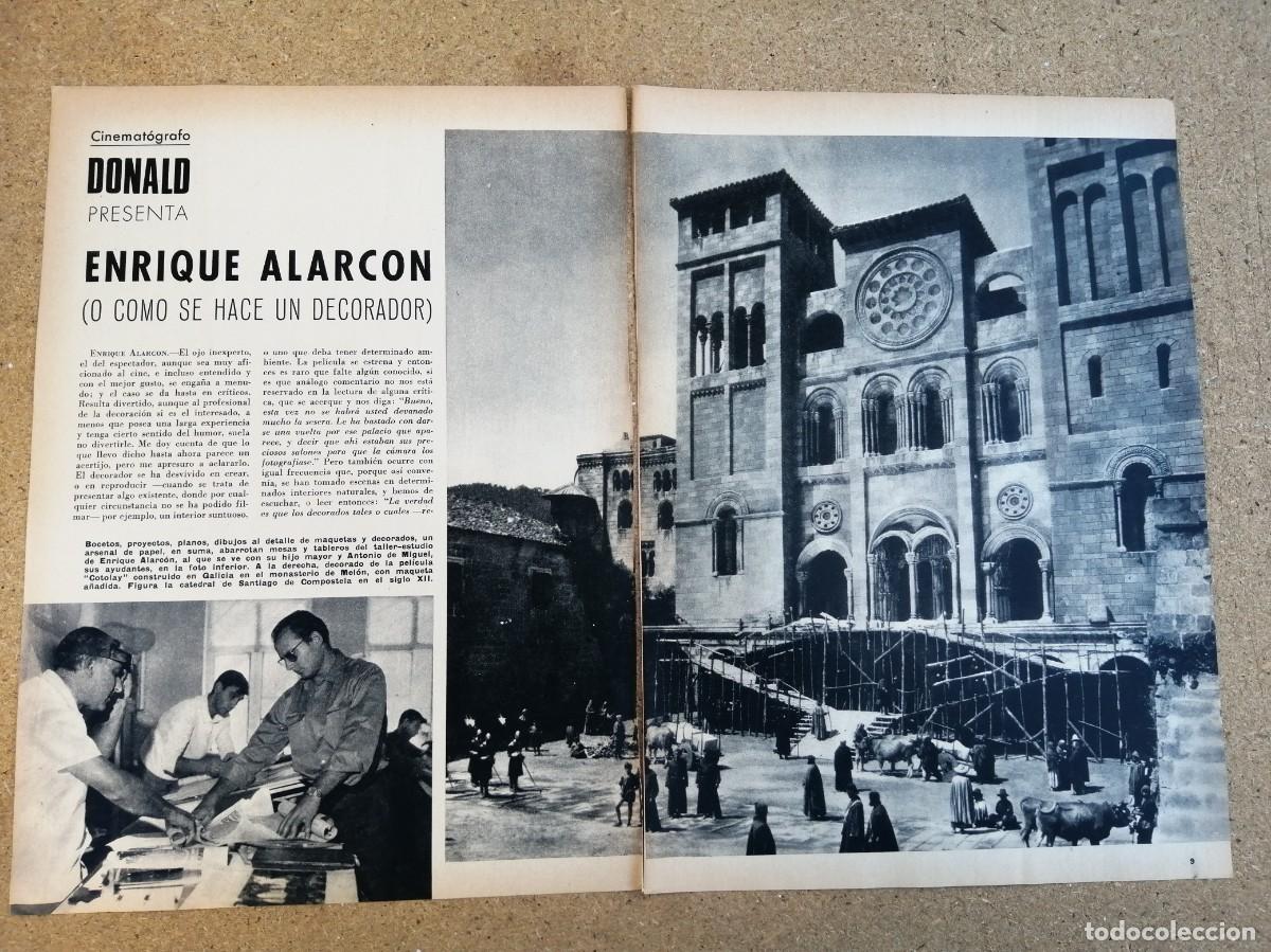 Otros art&iacute;culos de coleccionismo en papel: REPORTAJE. ENRIQUE ALARCON O COMO SE HACE UN DECORADOR DE CINE