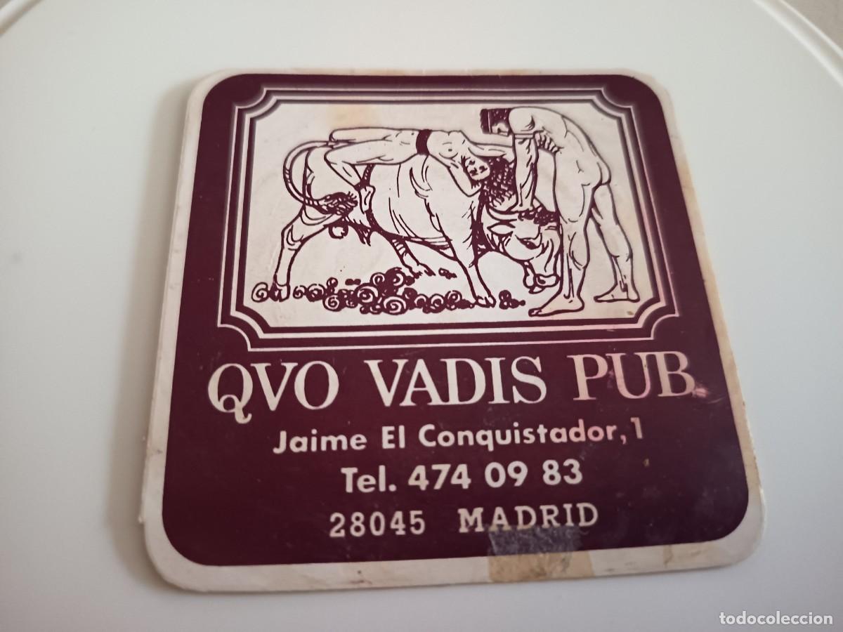 Otros art&iacute;culos de coleccionismo en papel: POSAVASOS PUB QVO VADIS-MADRID