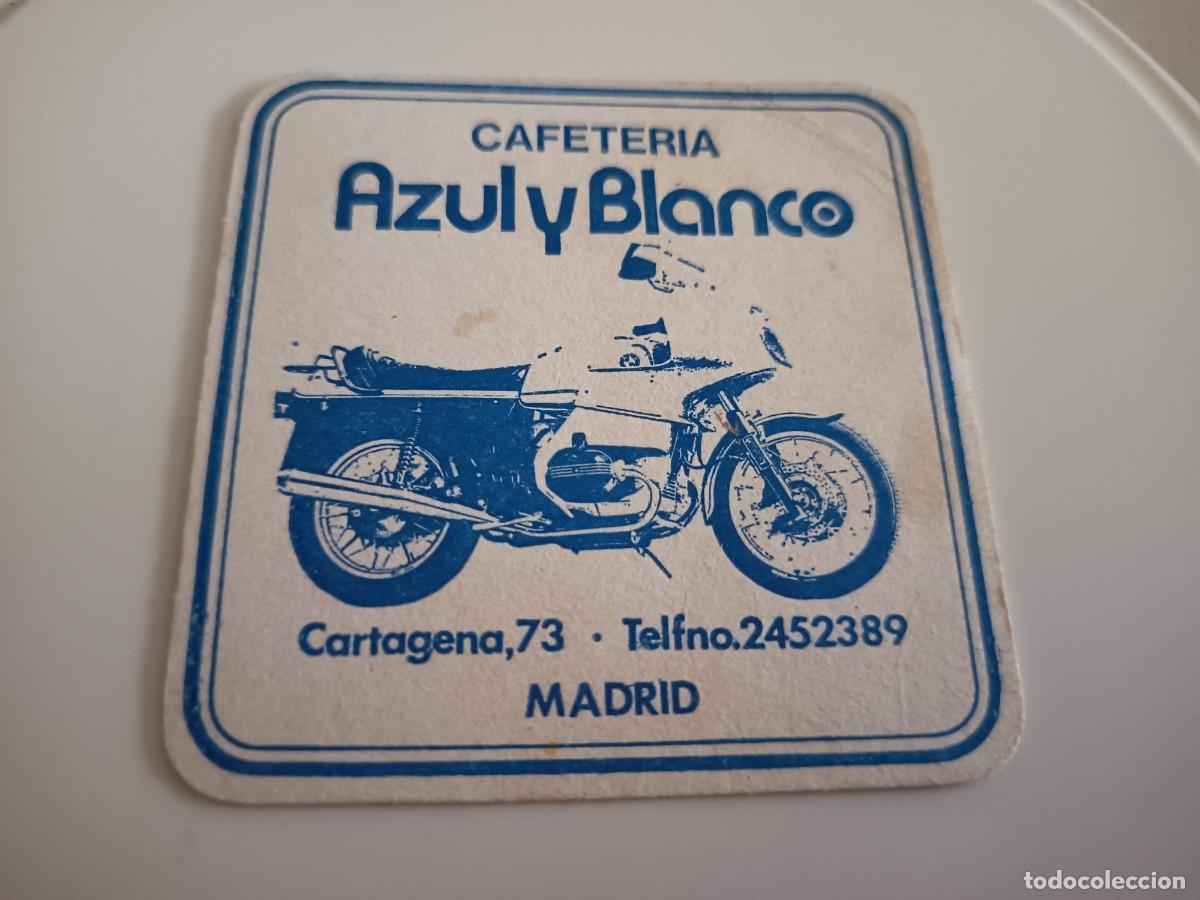 Otros art&iacute;culos de coleccionismo en papel: POSAVASOS CAFETERIA AZUL Y BLANCO-MADRID
