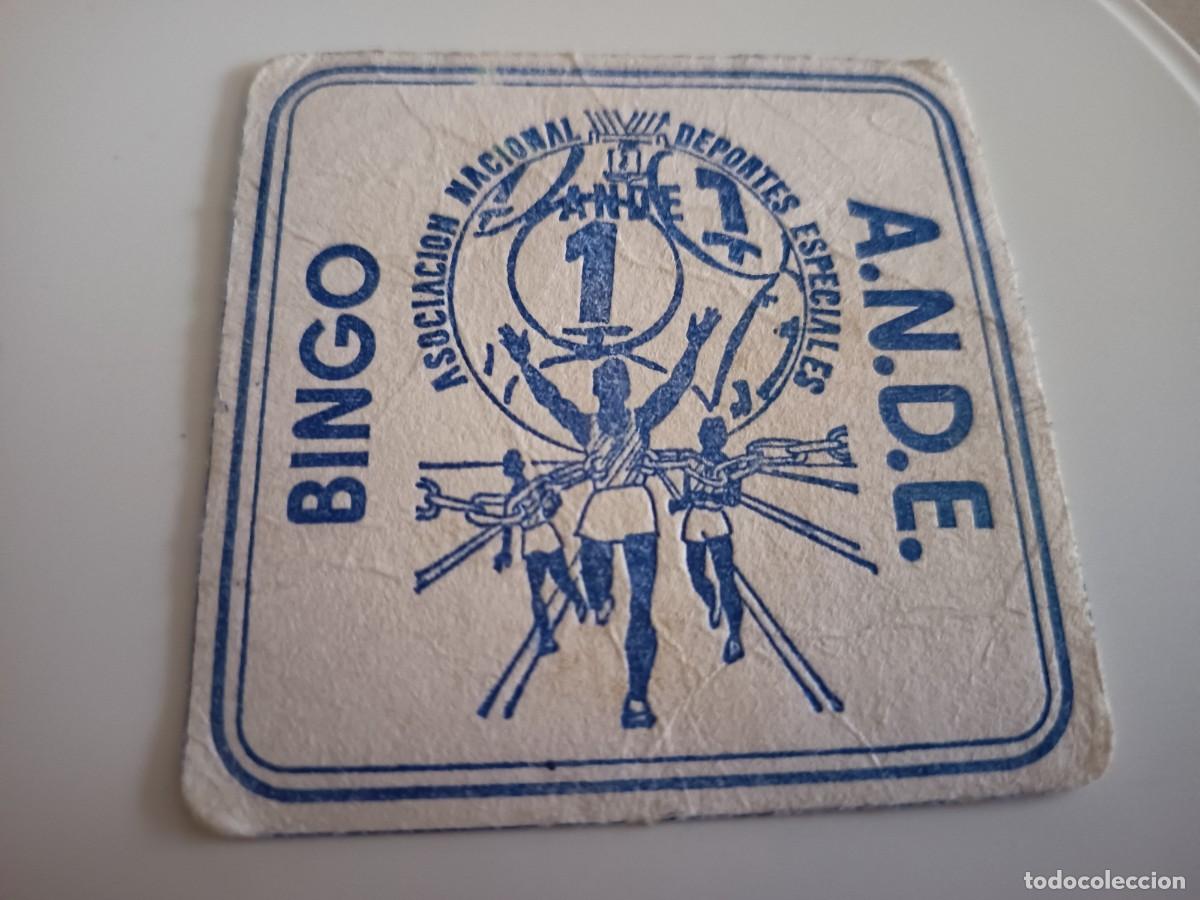 Otros art&iacute;culos de coleccionismo en papel: POSAVASOS BINGO A N D E -MADRID