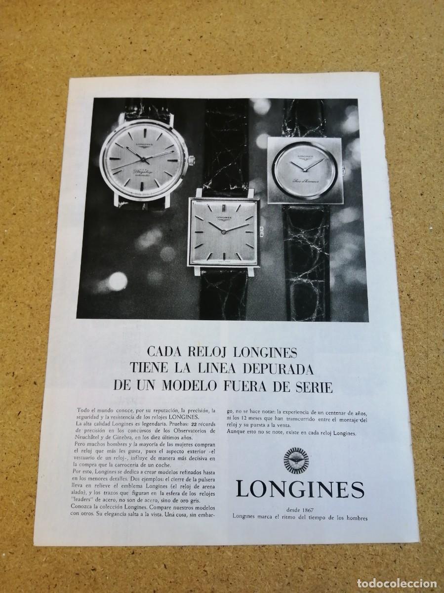 Otros art&iacute;culos de coleccionismo en papel: ANUNCIO. RELOJ LONGINES