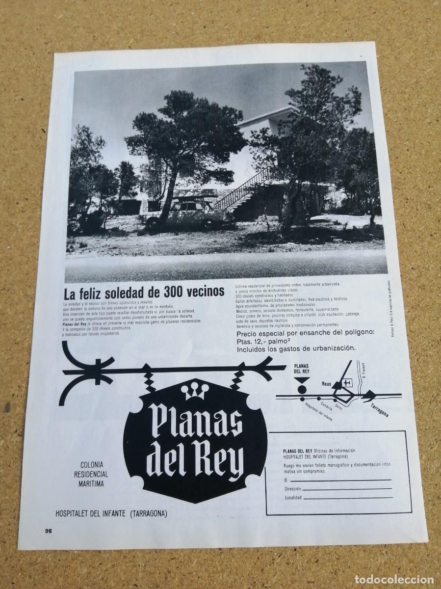 Otros art&iacute;culos de coleccionismo en papel: ANUNCIO. COLONIA RESIDENCIAL MARITIMA PLANAS DEL REY (HOSPITALET DEL INFANT, TARRAGONA)