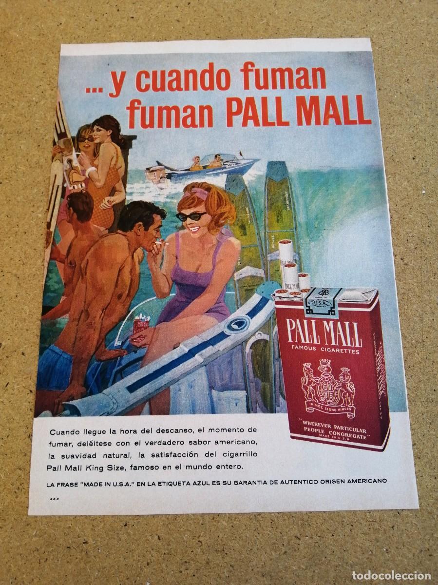 Otros art&iacute;culos de coleccionismo en papel: ANUNCIO. CIGARRILLOS PALL MALL
