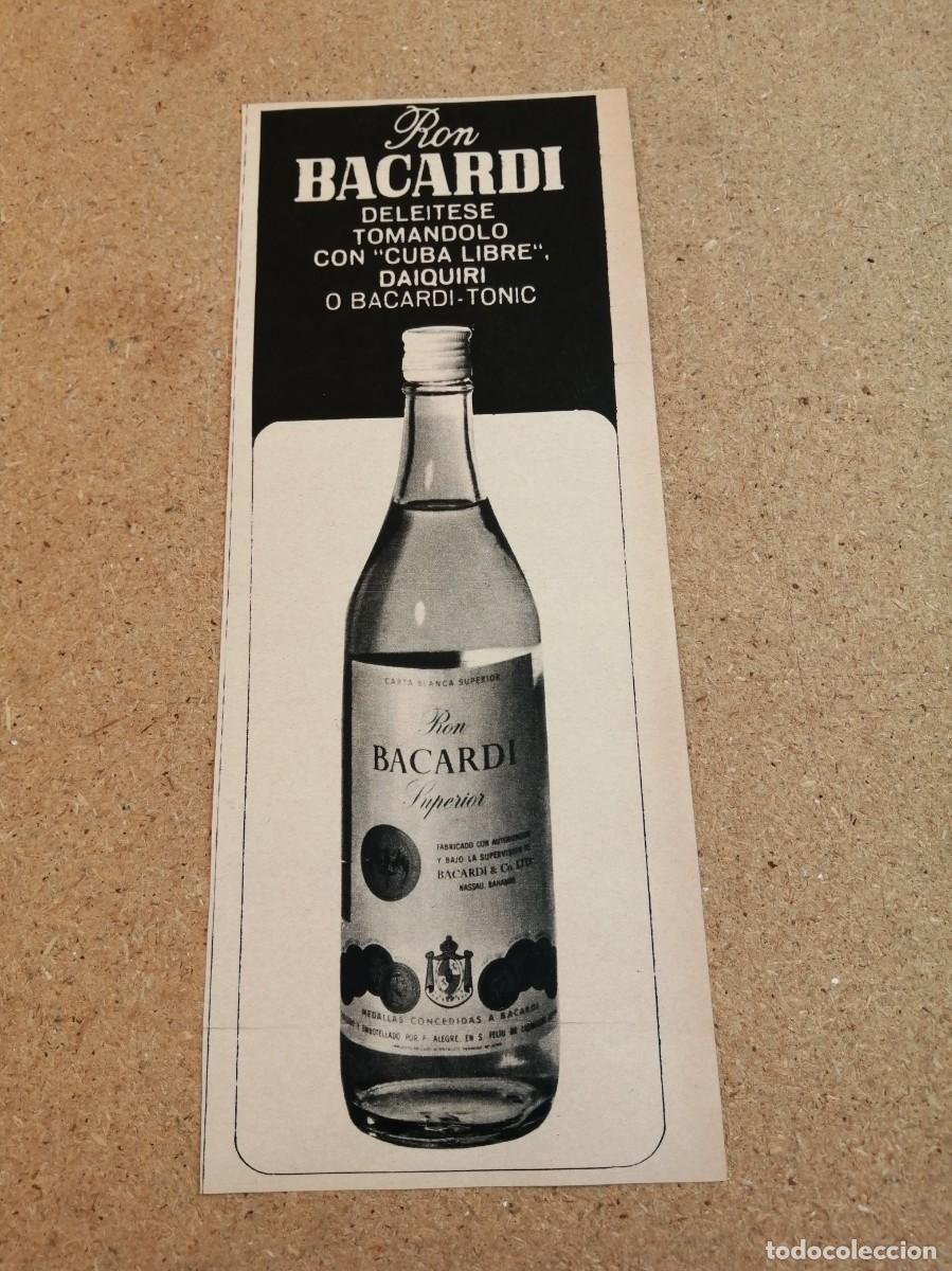 Otros art&iacute;culos de coleccionismo en papel: ANUNCIO. RON BACARDI