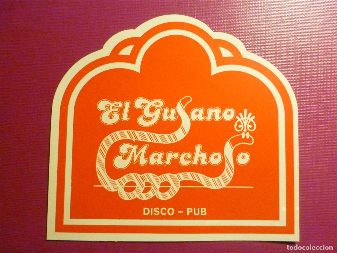 Otros art&iacute;culos de coleccionismo en papel: Posavasos Disco-Bar - Pub - Discoteca - El Gusano Marchoso - Disco-Pub