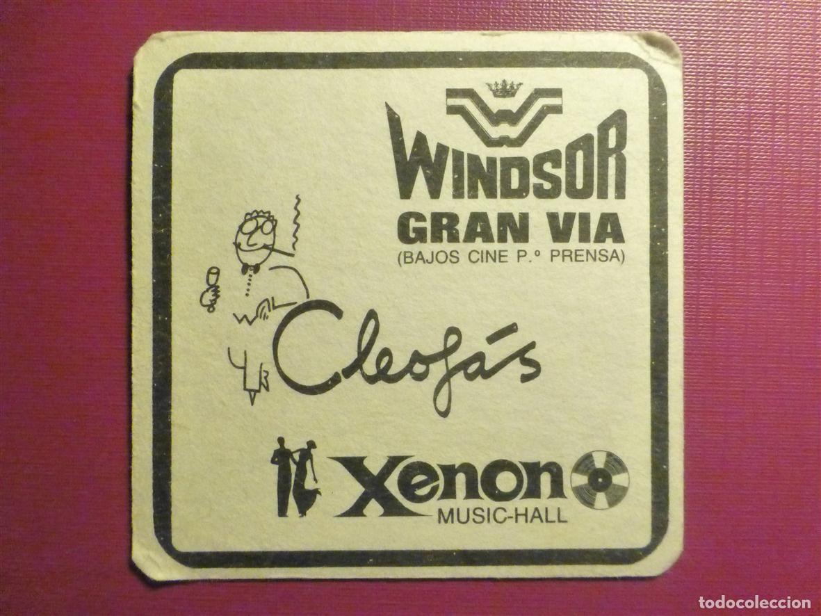 Otros art&iacute;culos de coleccionismo en papel: Posavasos Disco-Bar - Pub - Discoteca - Windsor, Gran Via, Cleofas, Xeon Music Hall - Madrid