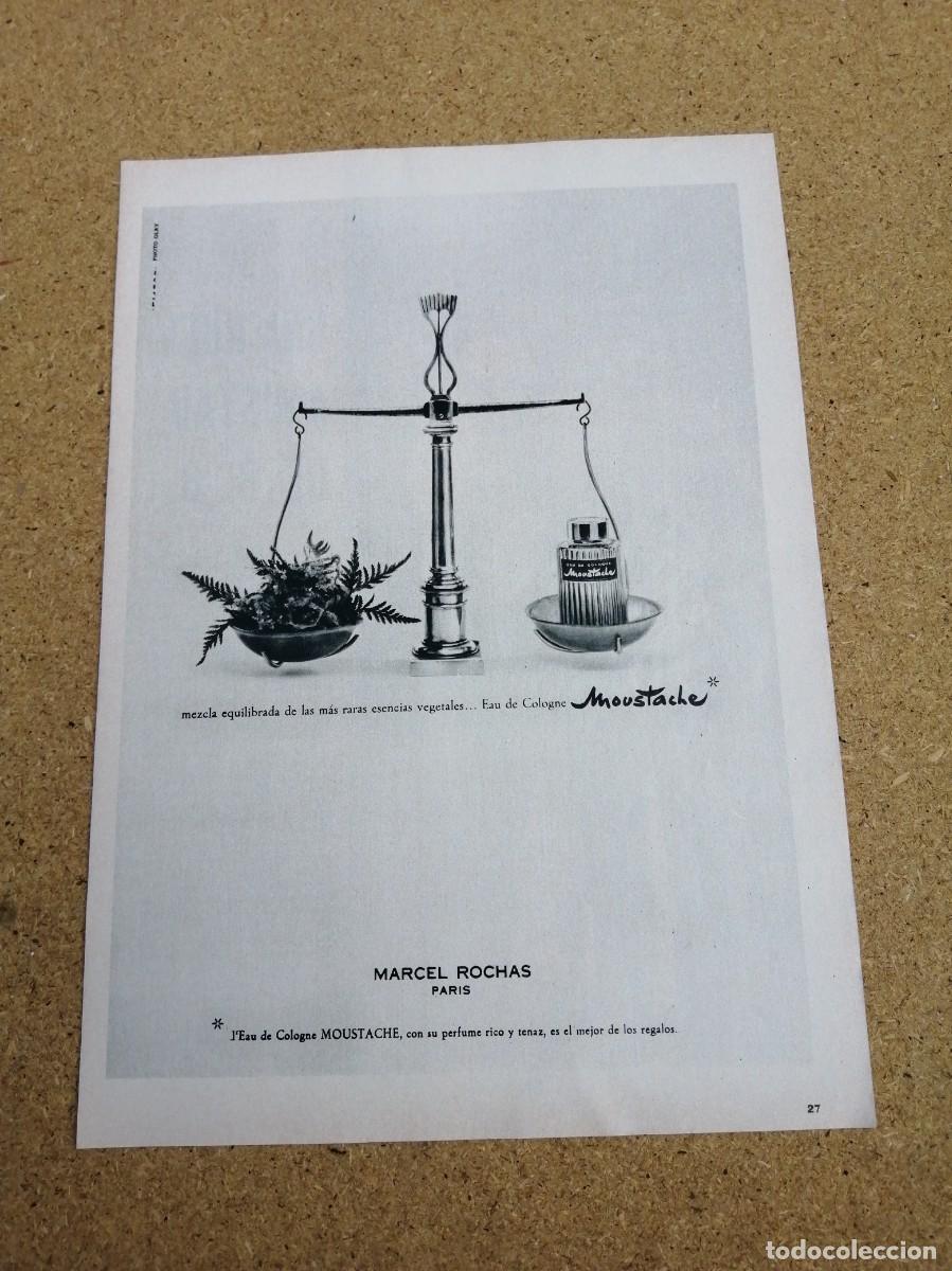 Otros art&iacute;culos de coleccionismo en papel: ANUNCIO. EAU DE COLOGNE MOUSTACHE, DE ROCHAS