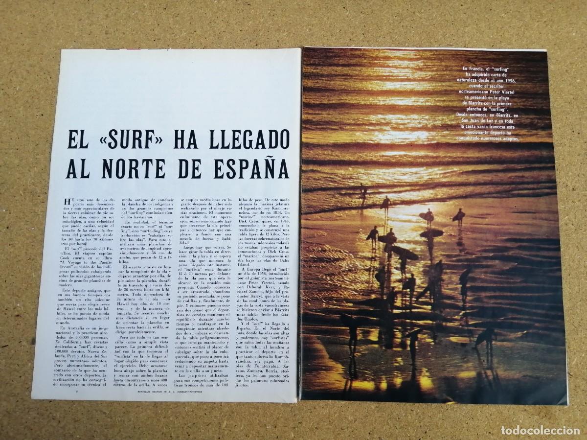 Otros art&iacute;culos de coleccionismo en papel: REPORTAJE. EL SURF HA LLEGADO AL NORTE DE ESPA&Ntilde;A