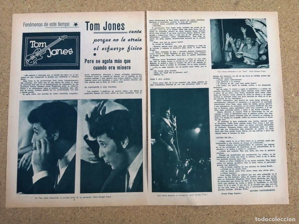Otros art&iacute;culos de coleccionismo en papel: REPORTAJE. FENOMENOS DE ESTE TIEMPO... TOM JONES