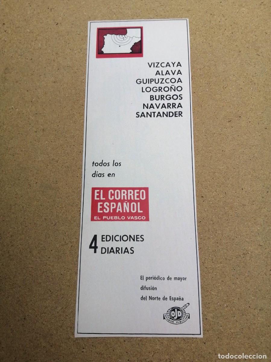Otros art&iacute;culos de coleccionismo en papel: ANUNCIO. EL CORREO ESPA&Ntilde;OL - Foto 1