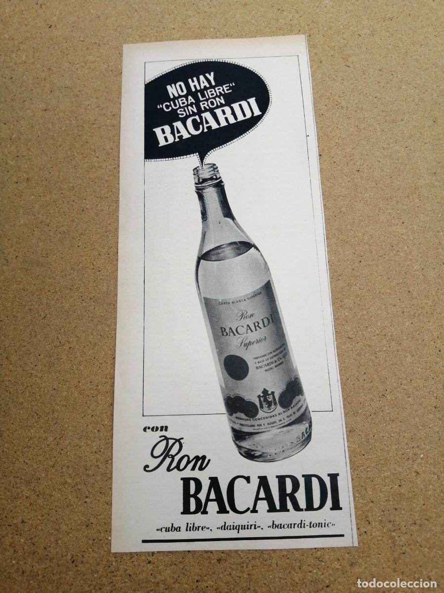 Otros art&iacute;culos de coleccionismo en papel: ANUNCIO. RON BACARDI - Foto 1