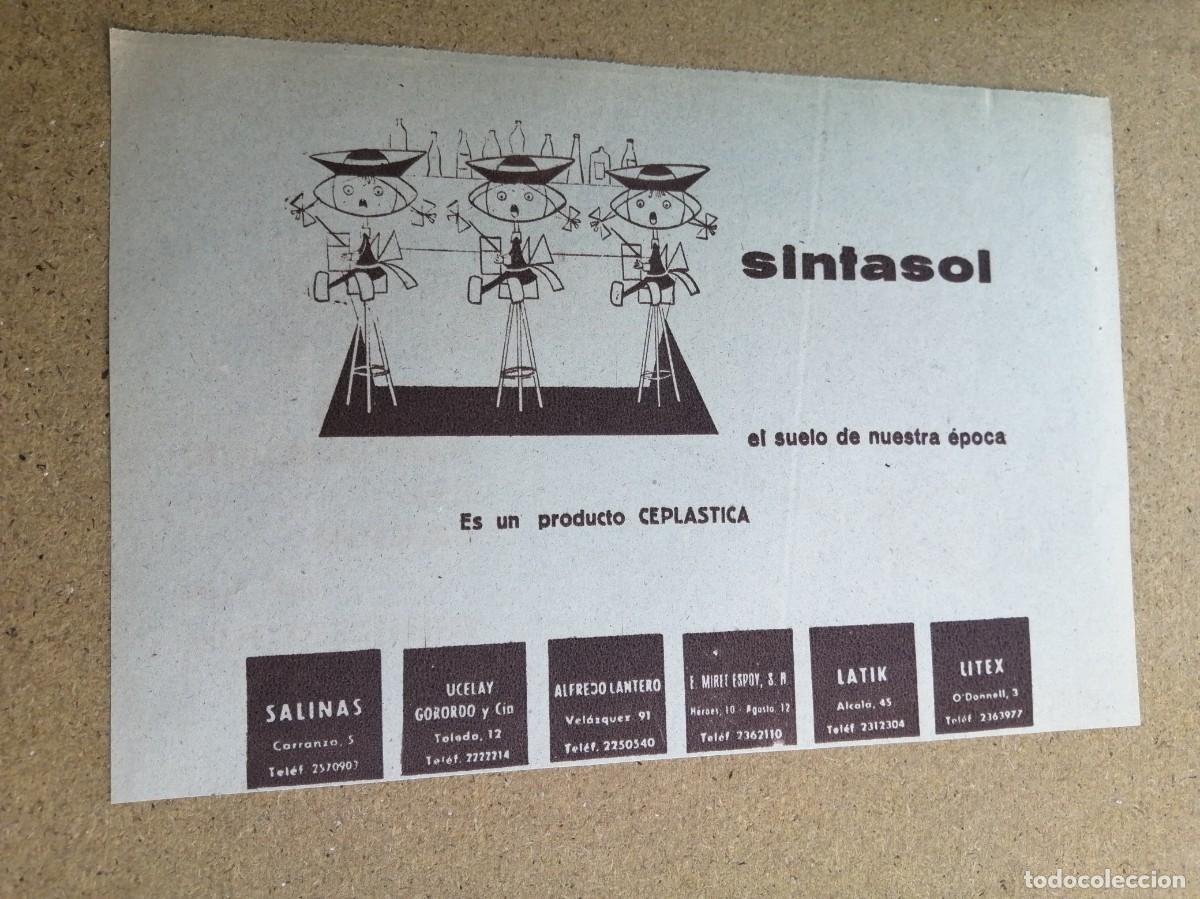 Otros art&iacute;culos de coleccionismo en papel: ANUNCIO. SINTASOL...