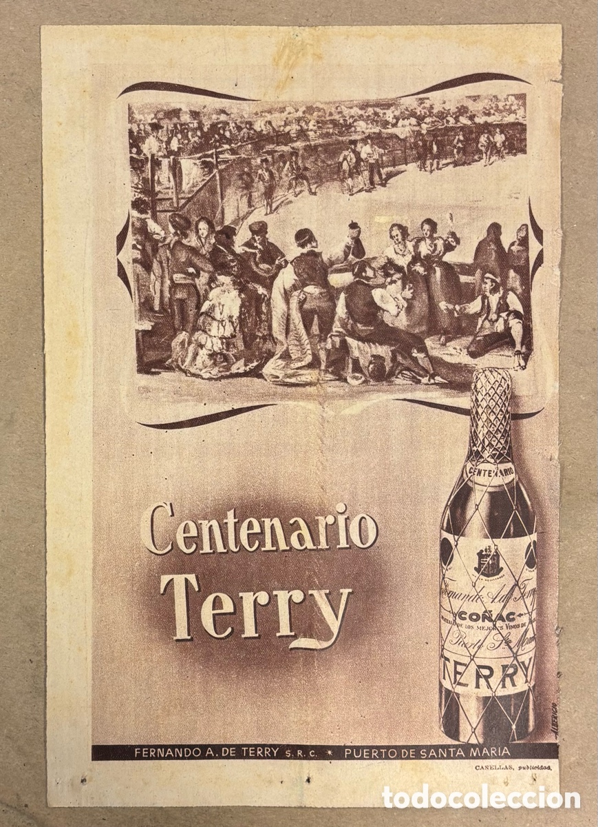 Paper Collecting Others: CO&Ntilde;AC CENTENARIO TERRY. ANUNCIO PUBLICITARIO PERI&Oacute;DICO ABC A&Ntilde;OS 1959.
