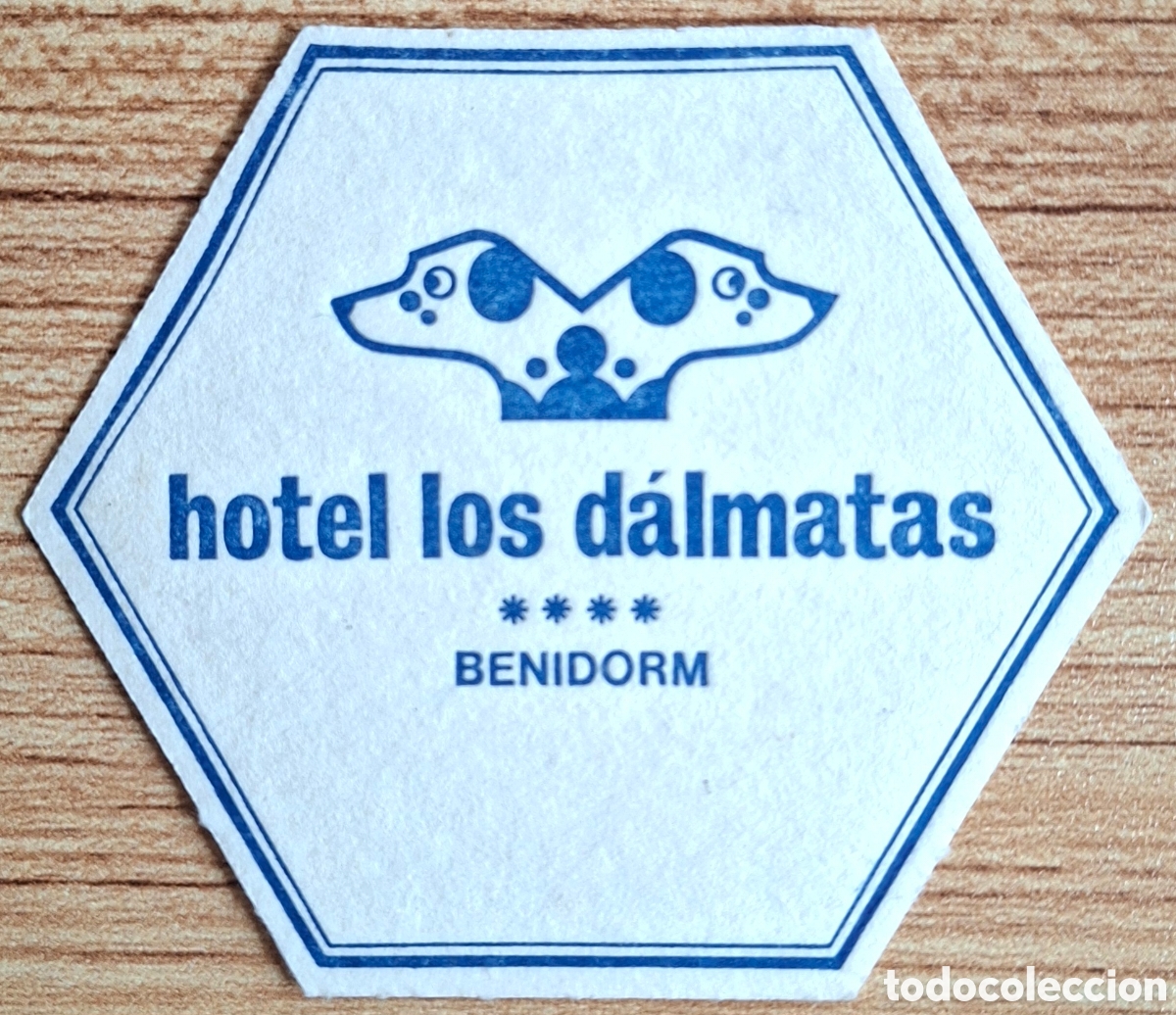 Otros art&iacute;culos de coleccionismo en papel: Posavasos Hotel Los D&aacute;lmatas - Hotasa Rumasa - Benidorm (Alicante)